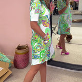 Nadia - Vestido midi estampado
