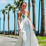 Celeste™ Vestido con tirantes de primavera/verano