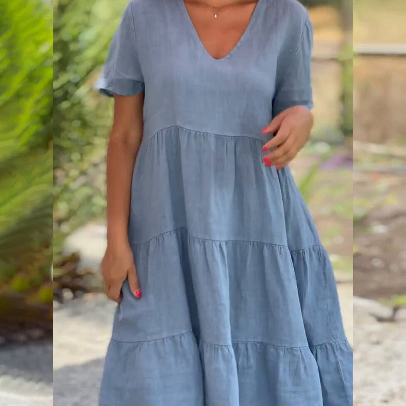 Nathalie™ | Vestido ligero con escote en pico