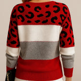 Pasca™ | Suéter de punto para Mujer con estampado de leopardo