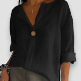 Tessa - Blusa informal con cuello en V