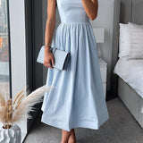 Martina™ | Elegante vestido midi con tiras