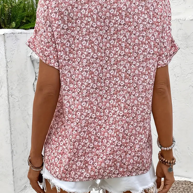 Verna | Blusa elegante con estampado floral