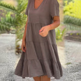 Nathalie™ | Vestido ligero con escote en pico