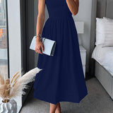 Martina™ | Elegante vestido midi con tiras