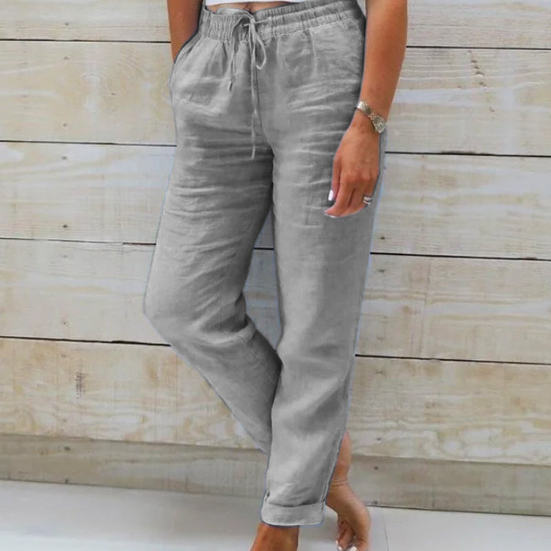 PANTALÓN ESTERALDA CON CINTURA ELÁSTICA