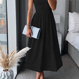 Martina™ | Elegante vestido midi con tiras