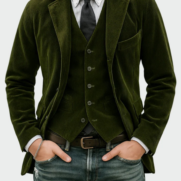 Tommy™ | Conjunto de 2 piezas: Blazer y Chaleco