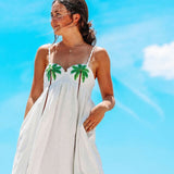 Celeste™ Vestido con tirantes de primavera/verano
