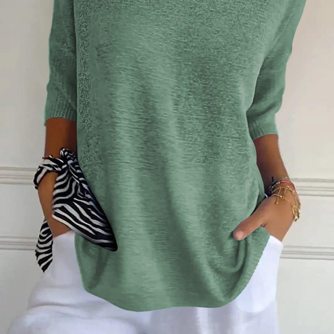 Paris™ Blusa de punto con escote en V
