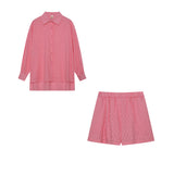 Maude | Conjunto elegante de camisa y pantalones cortos