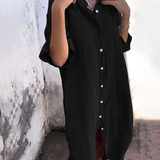 Melanie™ |  Vestido camisero informal hasta los tobillos