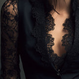 Claudia · Blazer de Mujer Negro con Encaje