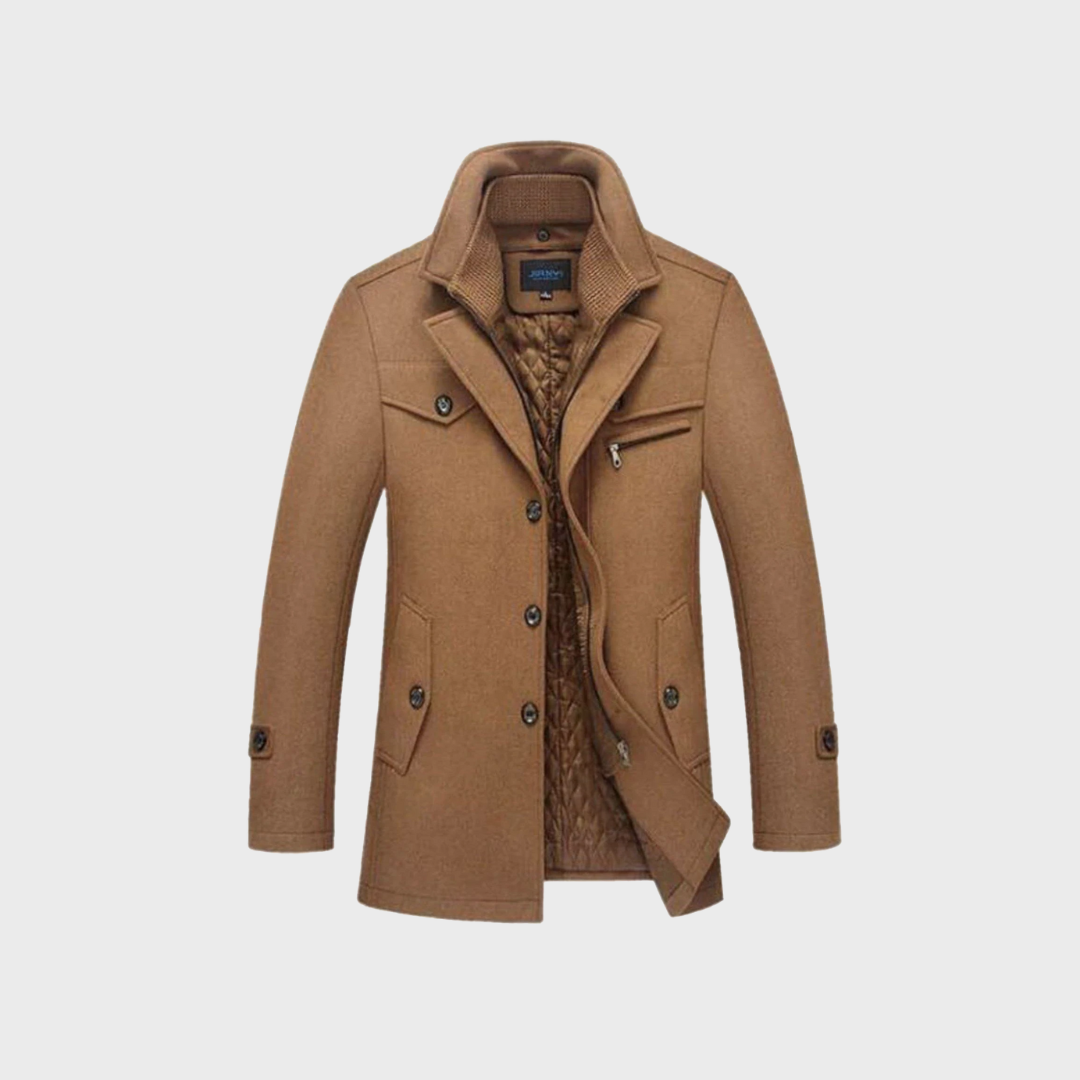 Andrzej | Abrigo clásico de lana tipo peacoat