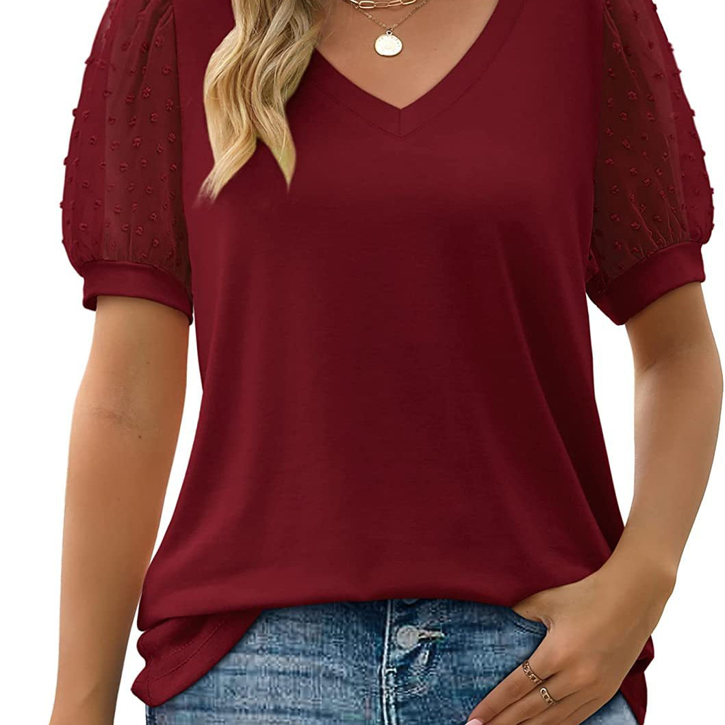 Lara | Top elegante con cuello en V