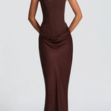 Leonor ❘ Vestido maxi con escote cuadrado
