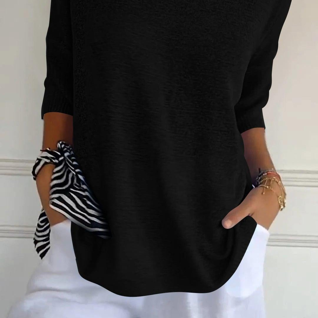 Paris™ Blusa de punto con escote en V