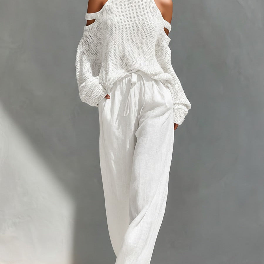 Camilla | Conjunto moderno de punto y lino para Mujer