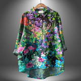 Virginia | Camisa floral artesanal para mujer