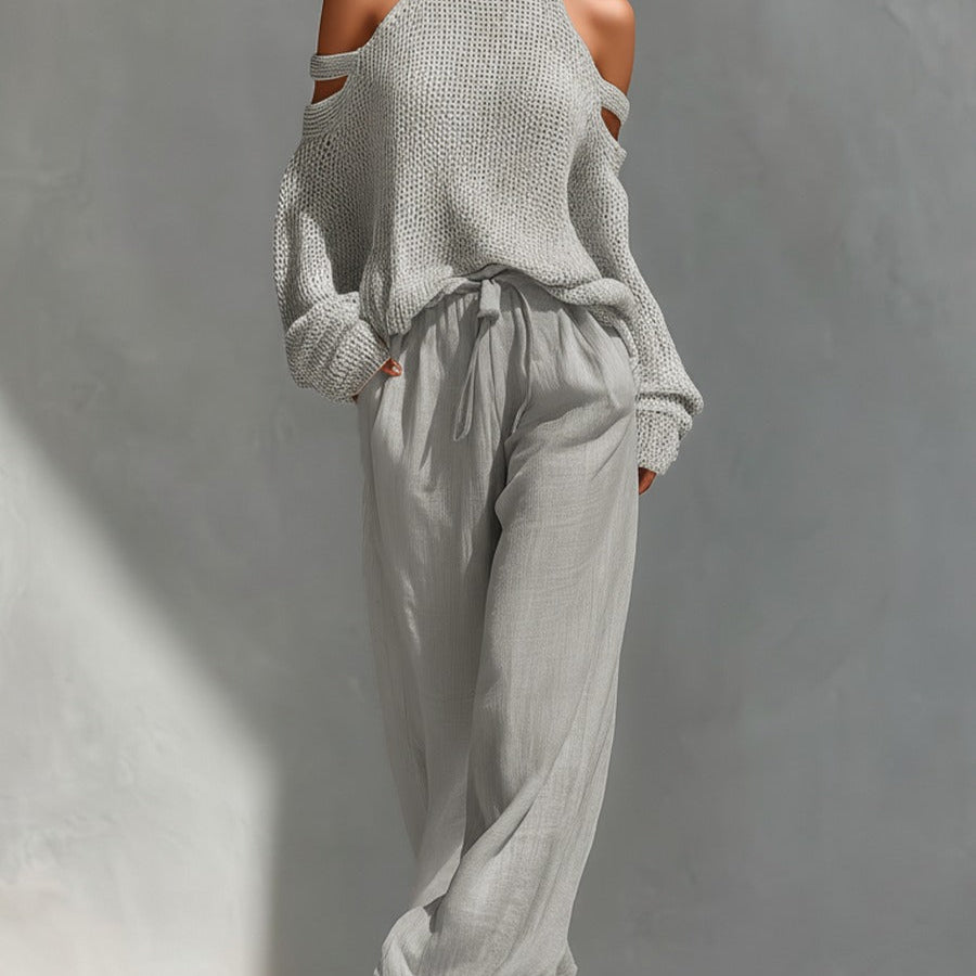 Camilla | Conjunto moderno de punto y lino para Mujer