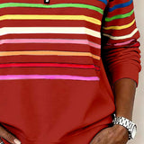 Viena – Sudadera con cremallera de rayas de colores