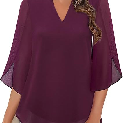 Annelyn | Blusa de capas de lujo
