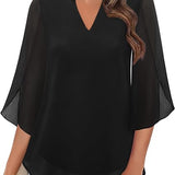 Annelyn | Blusa de capas de lujo