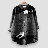 Astrid | Blusa exclusiva de mujer con estampado de perro