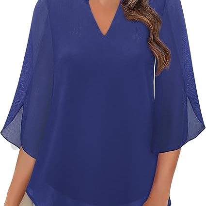 Annelyn | Blusa de capas de lujo