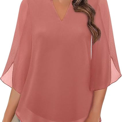 Annelyn | Blusa de capas de lujo
