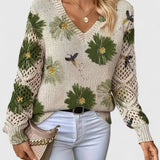 Aurélie | Elegante suéter con estampado floral