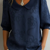 Aurélie — Blusa ligera floral elegancia natural para Mujer