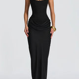 Leonor ❘ Vestido maxi con escote cuadrado