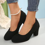 Laure™ – Zapatos de punta ancha con tacón estable para una comodidad sin dolor