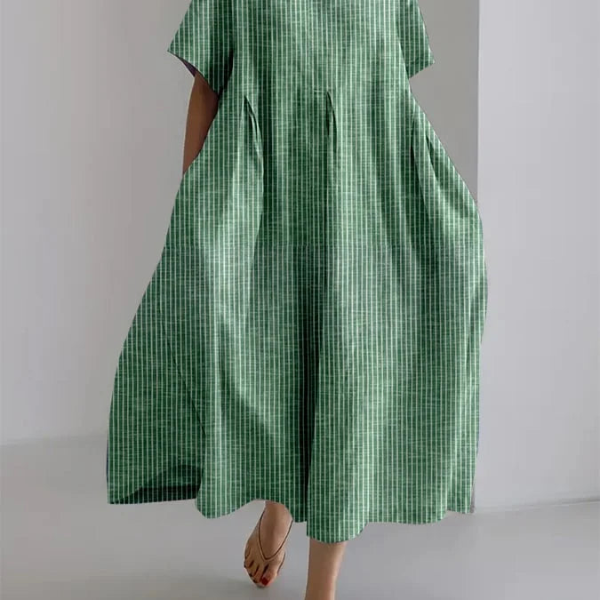 ELEANOR - VESTIDO OVERSIZE DE RAYAS RETRO
