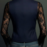 Claudia · Blazer de Mujer Negro con Encaje
