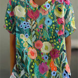 Daisy | Camisa Floral Acuarela para Mujer