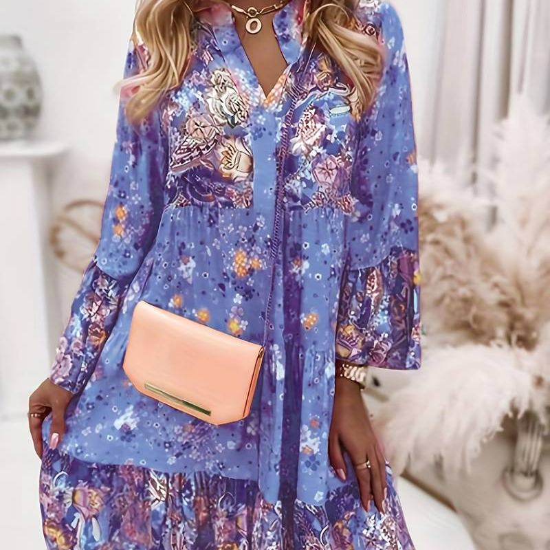 Gabriella | Elegante vestido bohemio con estampado floral