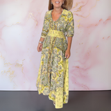 Marga™ | Elegante vestido de verano con escote en pico