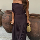 Claudia™ | Vestido Largo off-Shoulder para bodas y ocasiones especiales