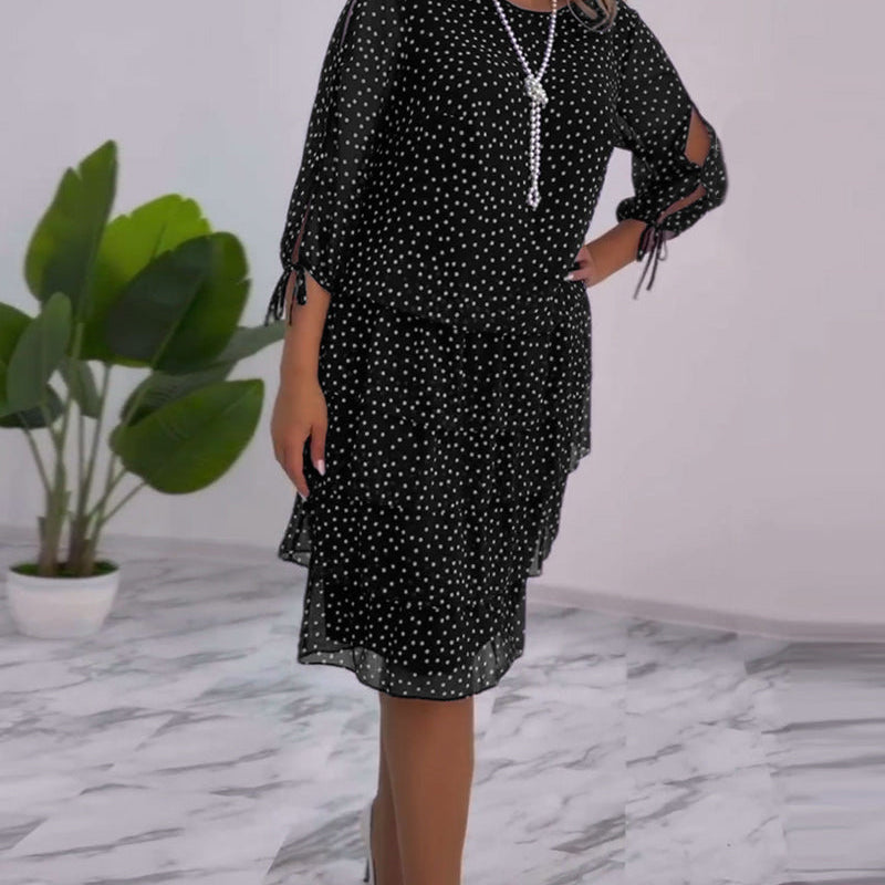 Auterelle | Vestido de Mujer elegante con lunares