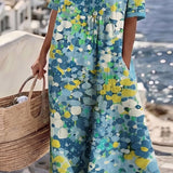 Elena | Vestido midi floral suelto y ligero para Mujer
