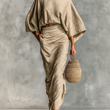 Norfa - Conjunto de Algodón y Lino para Mujer