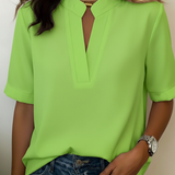 Lunvessa | Camisa de Manga Corta Relaxed para Mujer