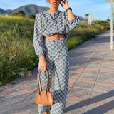 Conjunto Felicia™ Versátil con Estampado Azul