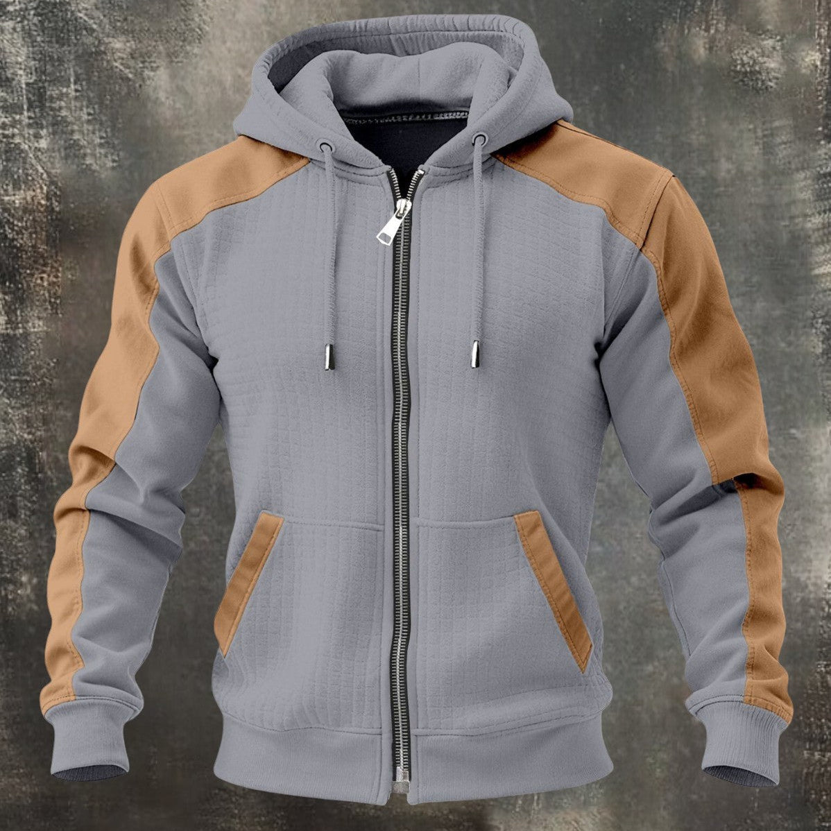 SALVATORE™ | SUDADERA BICOLOR CON CREMALLERA