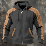 SALVATORE™ | SUDADERA BICOLOR CON CREMALLERA