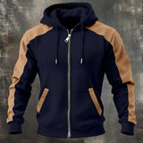 SALVATORE™ | SUDADERA BICOLOR CON CREMALLERA