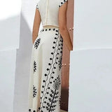 Camilla - Conjunto estampado Top y Falda
