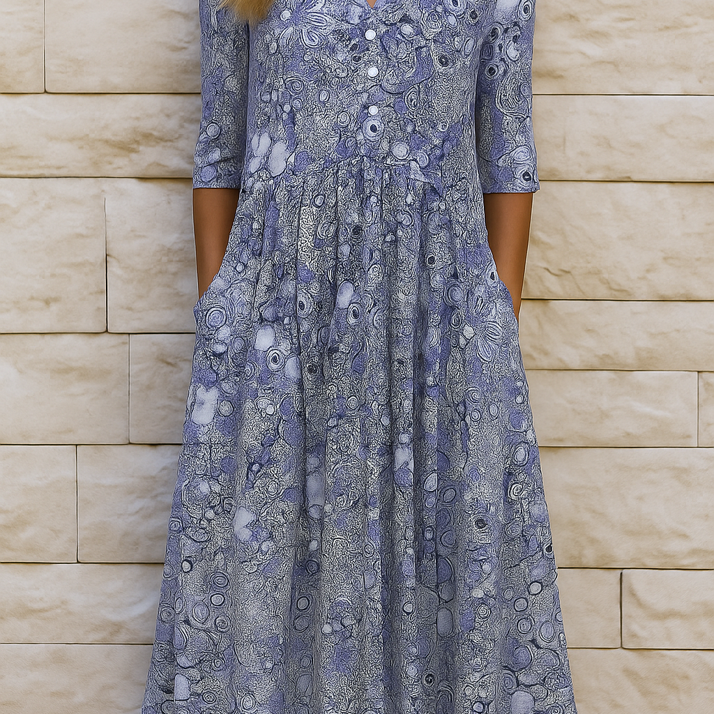OLIVIA | VESTIDO ELEGANTE CON ESCOTE EN V PARA MUJER